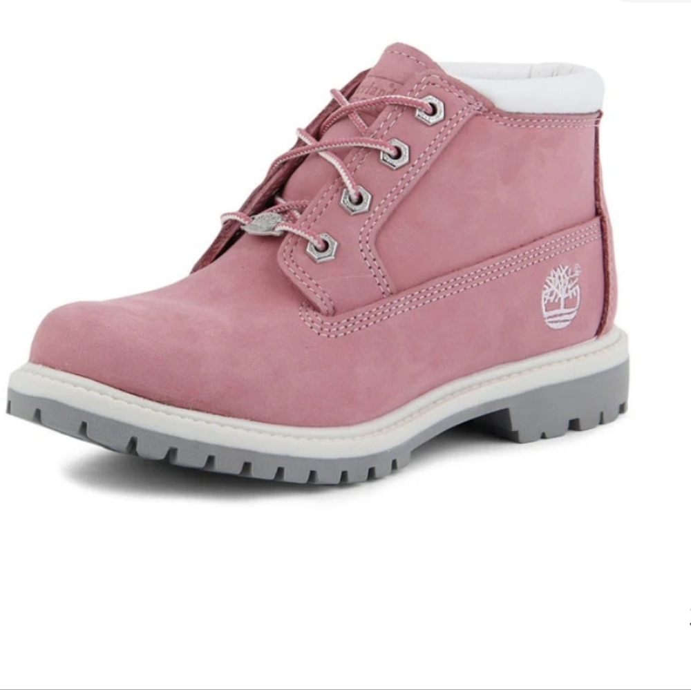Timberland Boots, Size 7, Chukka Waterproof, Suede Leather, Pink - Picture 5 of 10